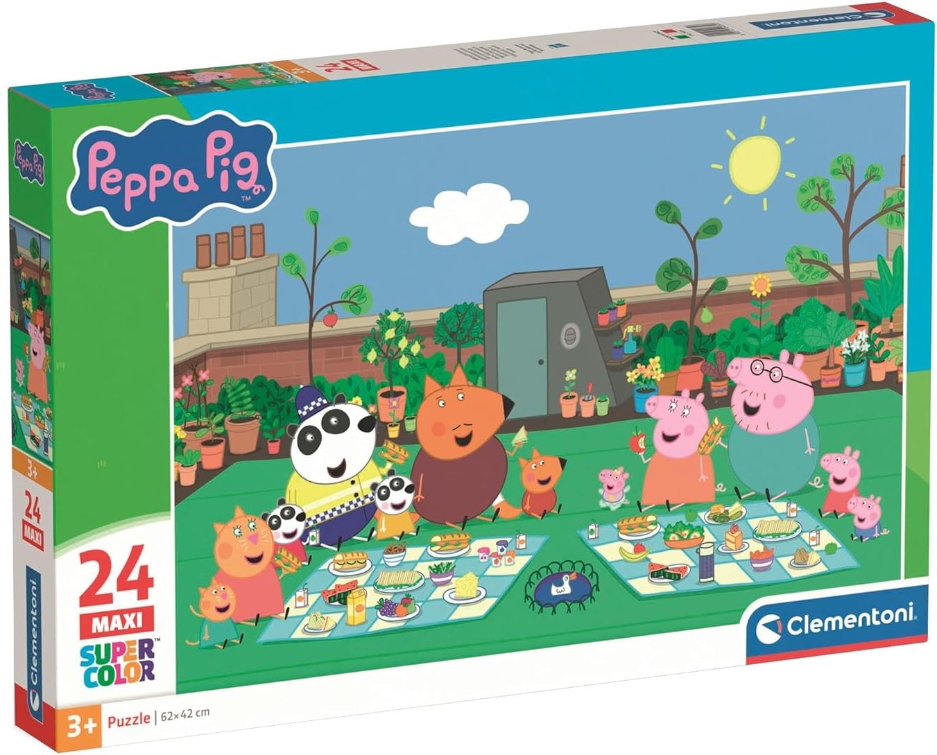 Puzzle pentru copii Clementoni de 24 piese maxi - Purcelușul Peppa