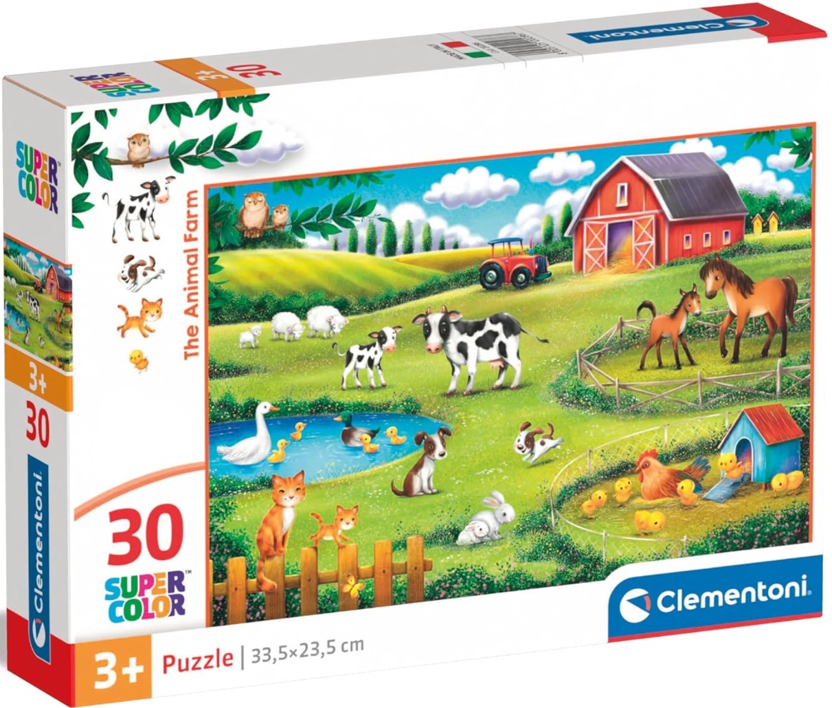 Puzzle pentru copii Clementoni din 30 piese - Fermă de animale