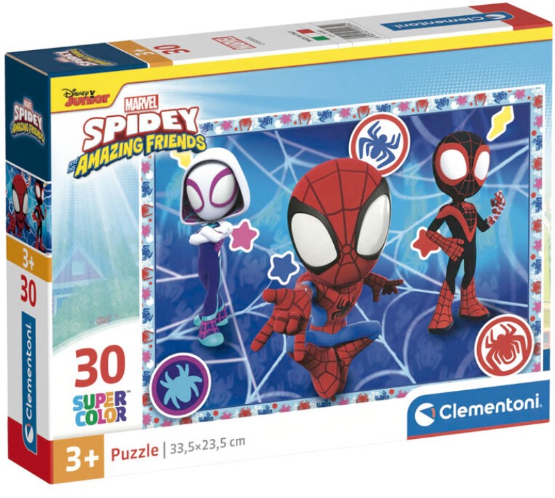 Puzzle pentru copii  Clementoni din 30 piese - Spidey și prietenii săi minunați