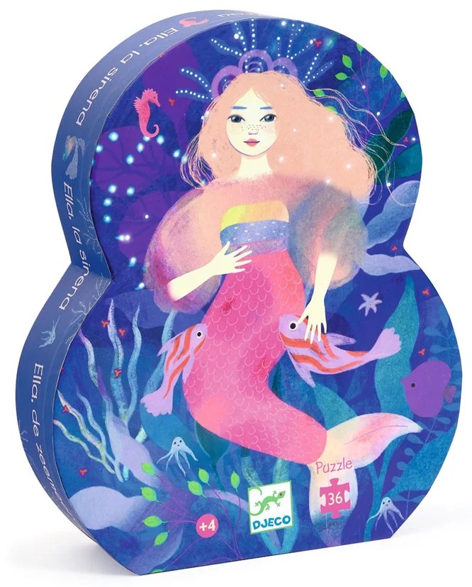Puzzle pentru copii Djeco 36 de piese - Sirena Ella