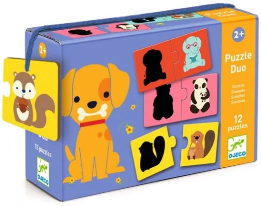 Puzzle pentru copii Djeco - Umbre de animale