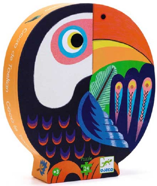 Puzzle din lemn Djeco - Tucanul Coco