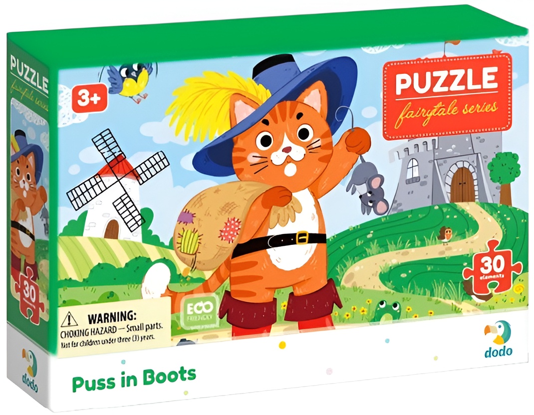 Puzzle pentru copii  DoDo din 30 piese - Puss în cizme