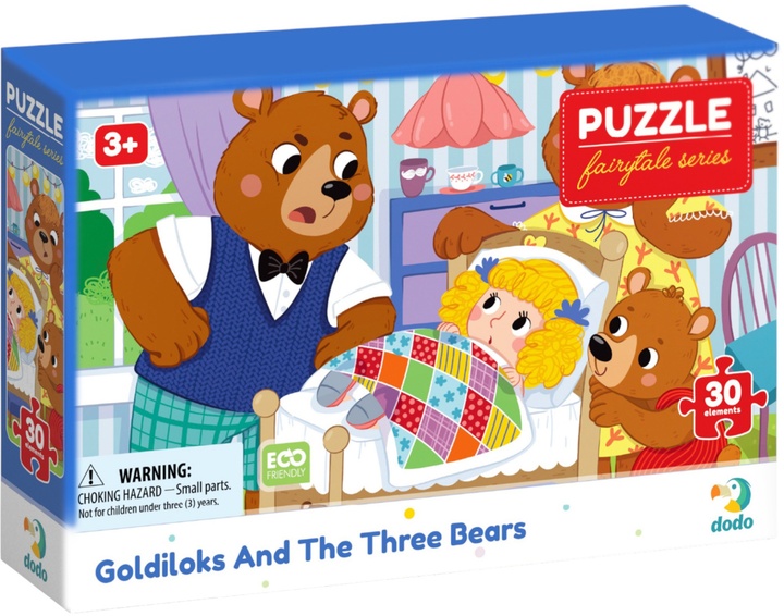 Puzzle pentru copii  DoDo din 30 piese - Scufița și cei trei urși