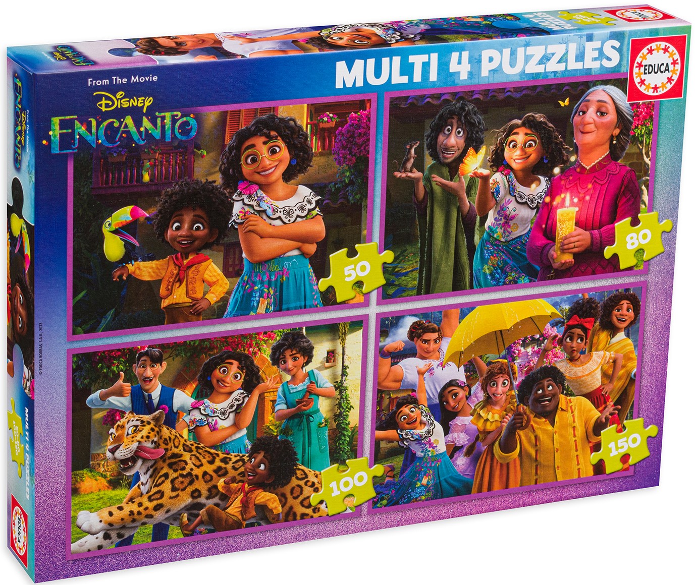 Puzzle pentru copii Educa 4 în 1 - Enkanto