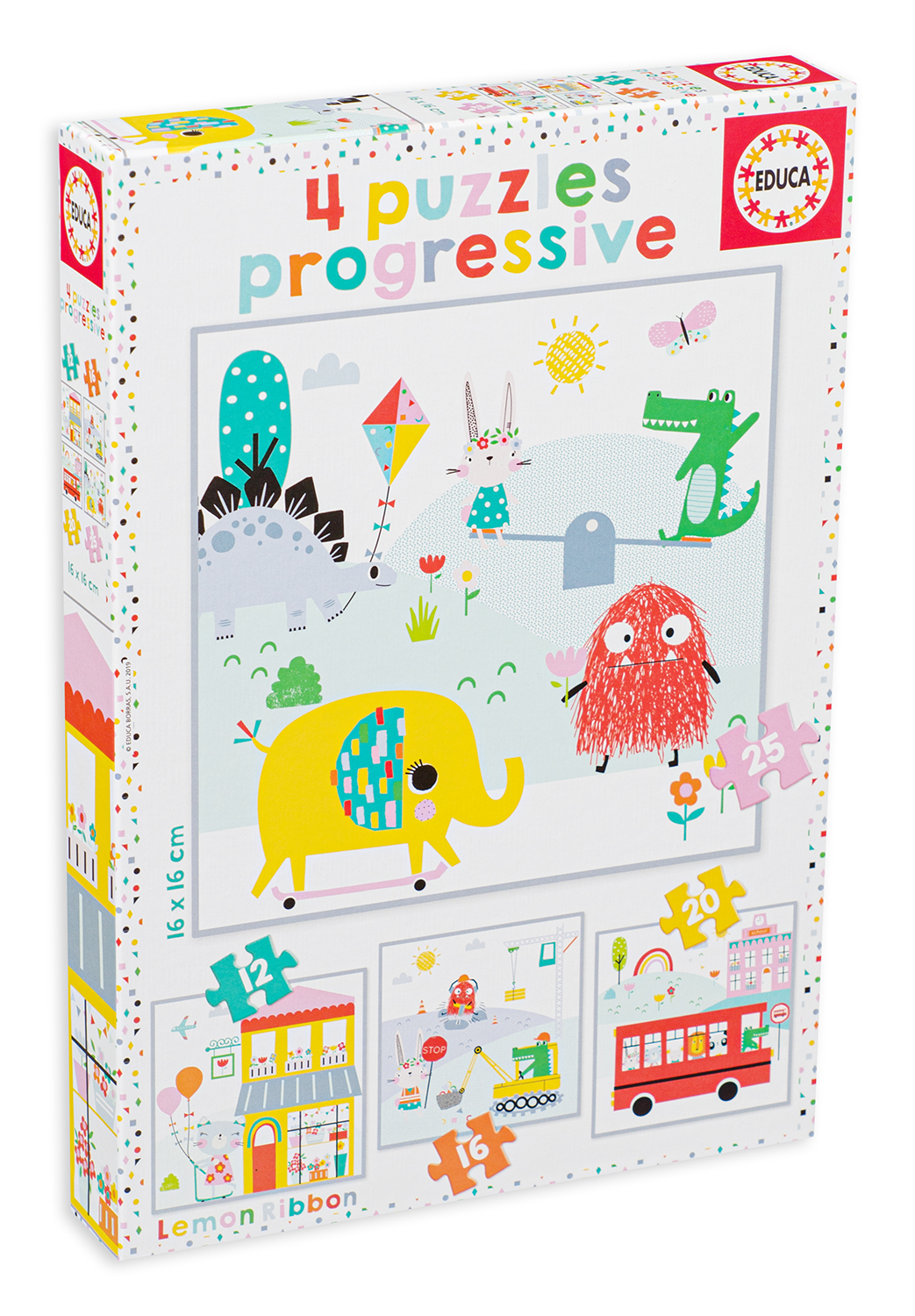 Puzzle pentru copii Educa 4 în 1 - Lemon bar