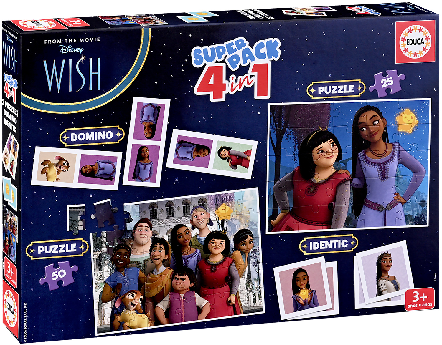 Puzzle pentru copii Educa 4 în 1 - Dorință