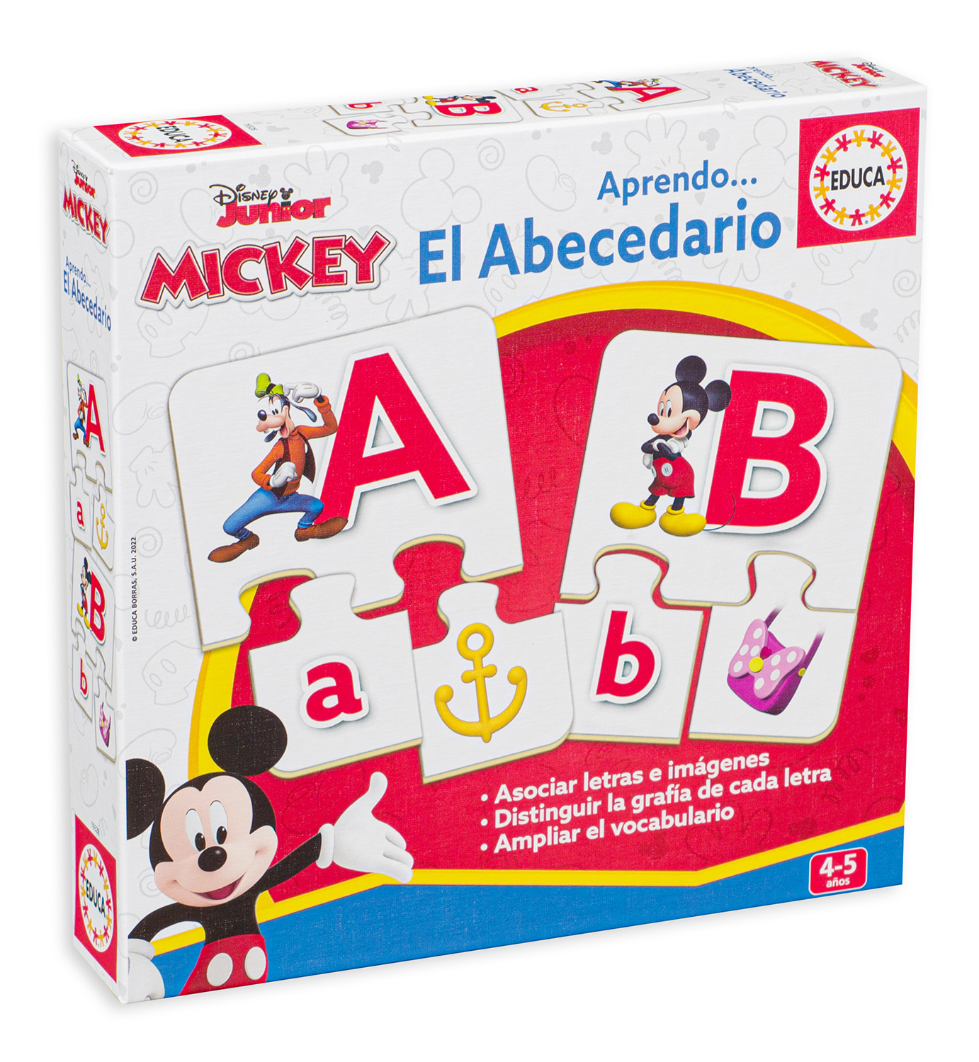 Puzzle pentru copii Educa - Alfabetul lui Mickey și prietenii