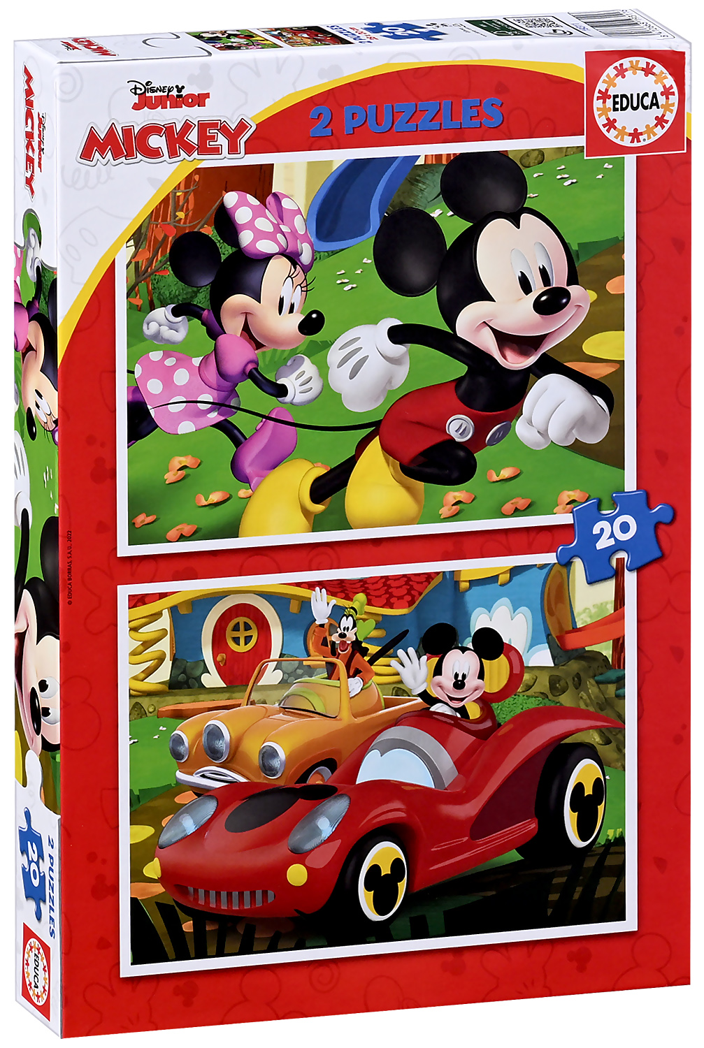 Puzzle pentru copii Educa din 2 x 20 de piese - Mickey Mouse