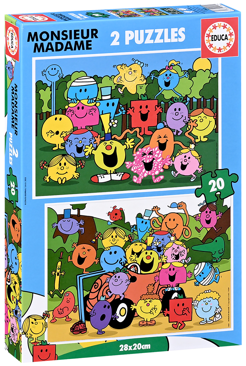 Puzzle pentru copii Educa din 2 x 20 de piese - Oamenii