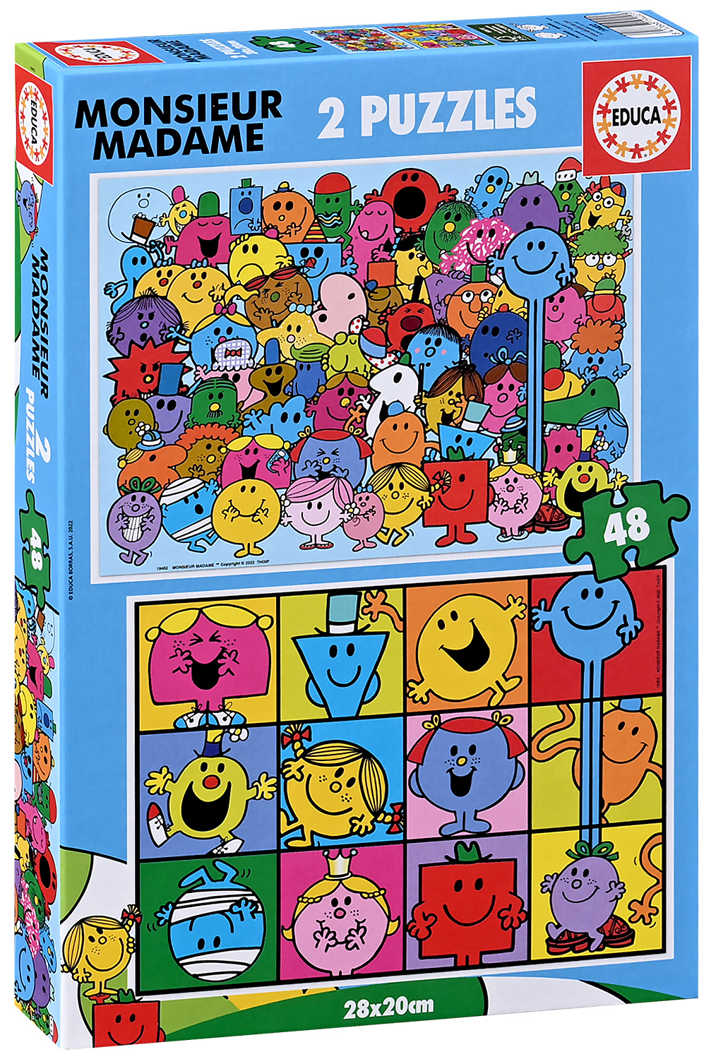 Puzzle pentru copii Educa din 2 x 48 de piese - Domnule și doamnă