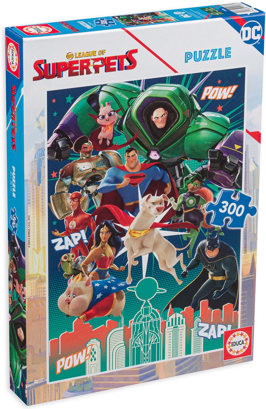 Puzzle pentru copii Educa din 300 de piese - DC Super Heroes