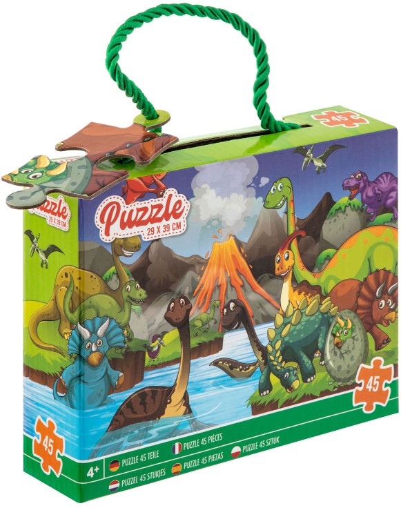 Puzzle pentru copii Grafix din 45 de piese - Dinozauri