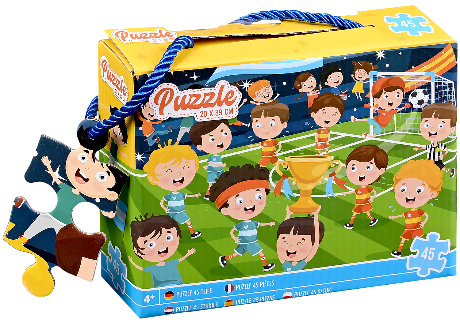 Puzzle pentru copii Grafix din 45 de piese - Fotbal