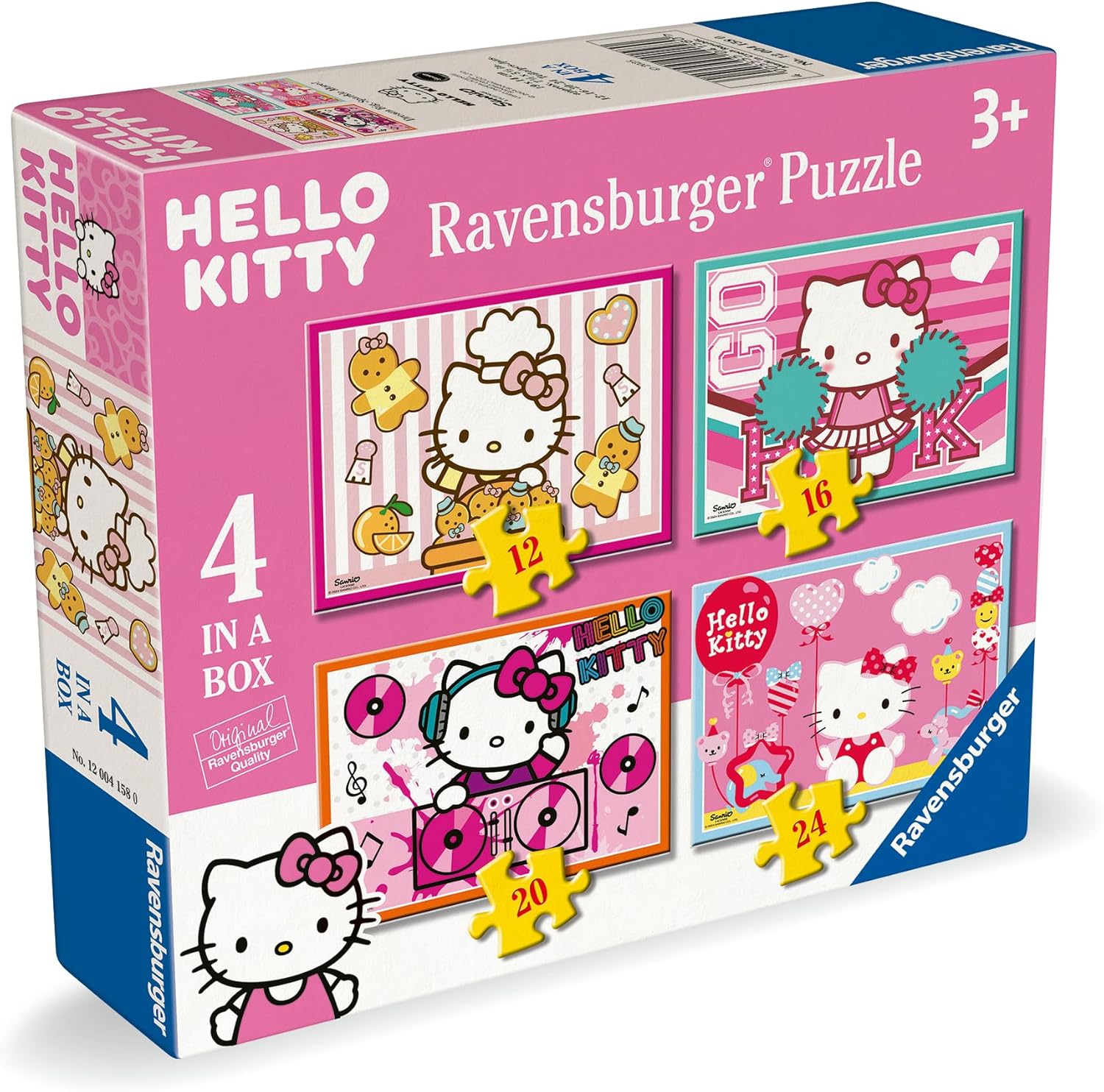 Puzzle pentru copii Ravensburger 4 în 1 - Hello Kitty