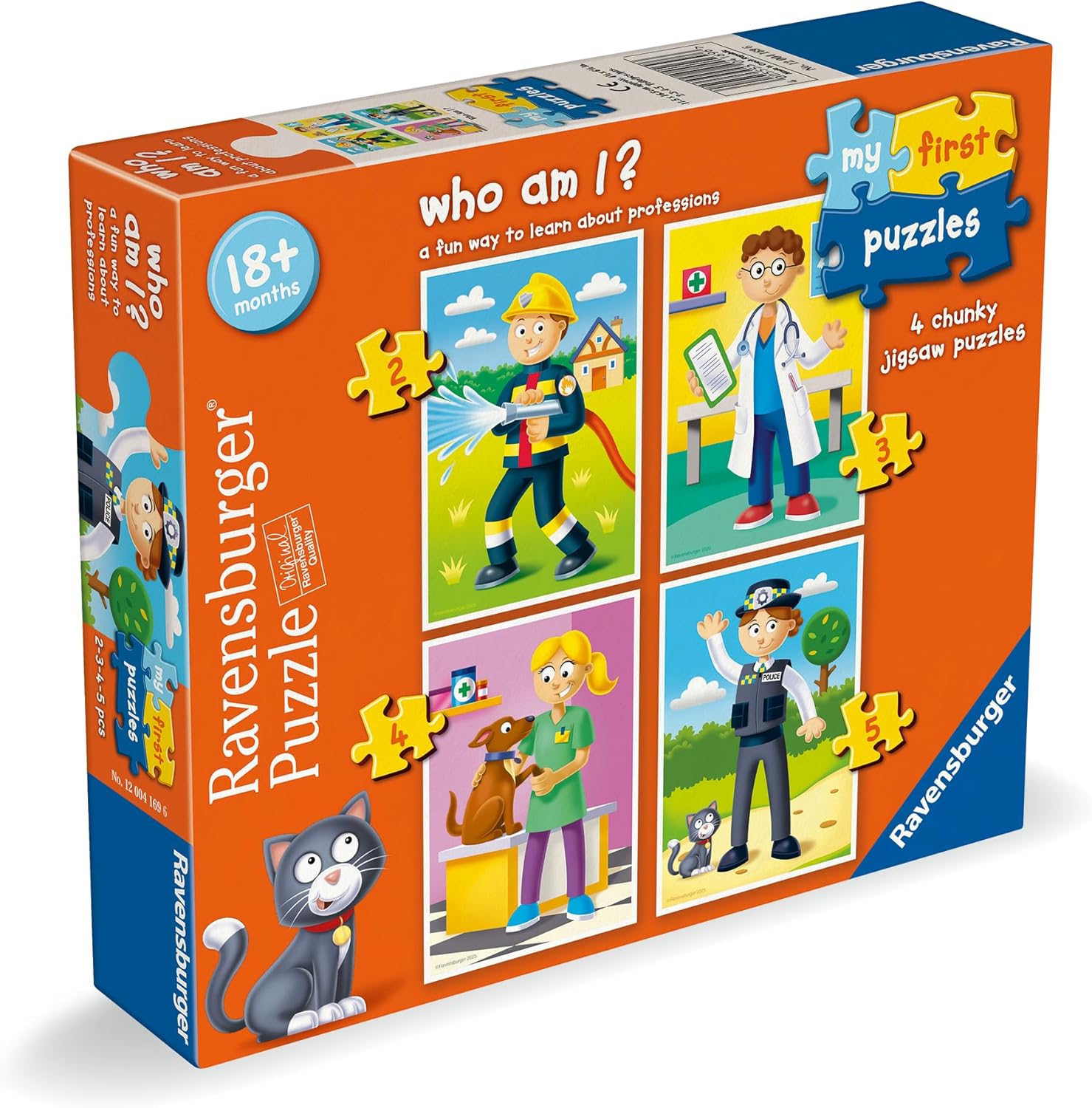 Puzzle pentru copii Ravensburger 4 în 1 - Cine sunt eu?