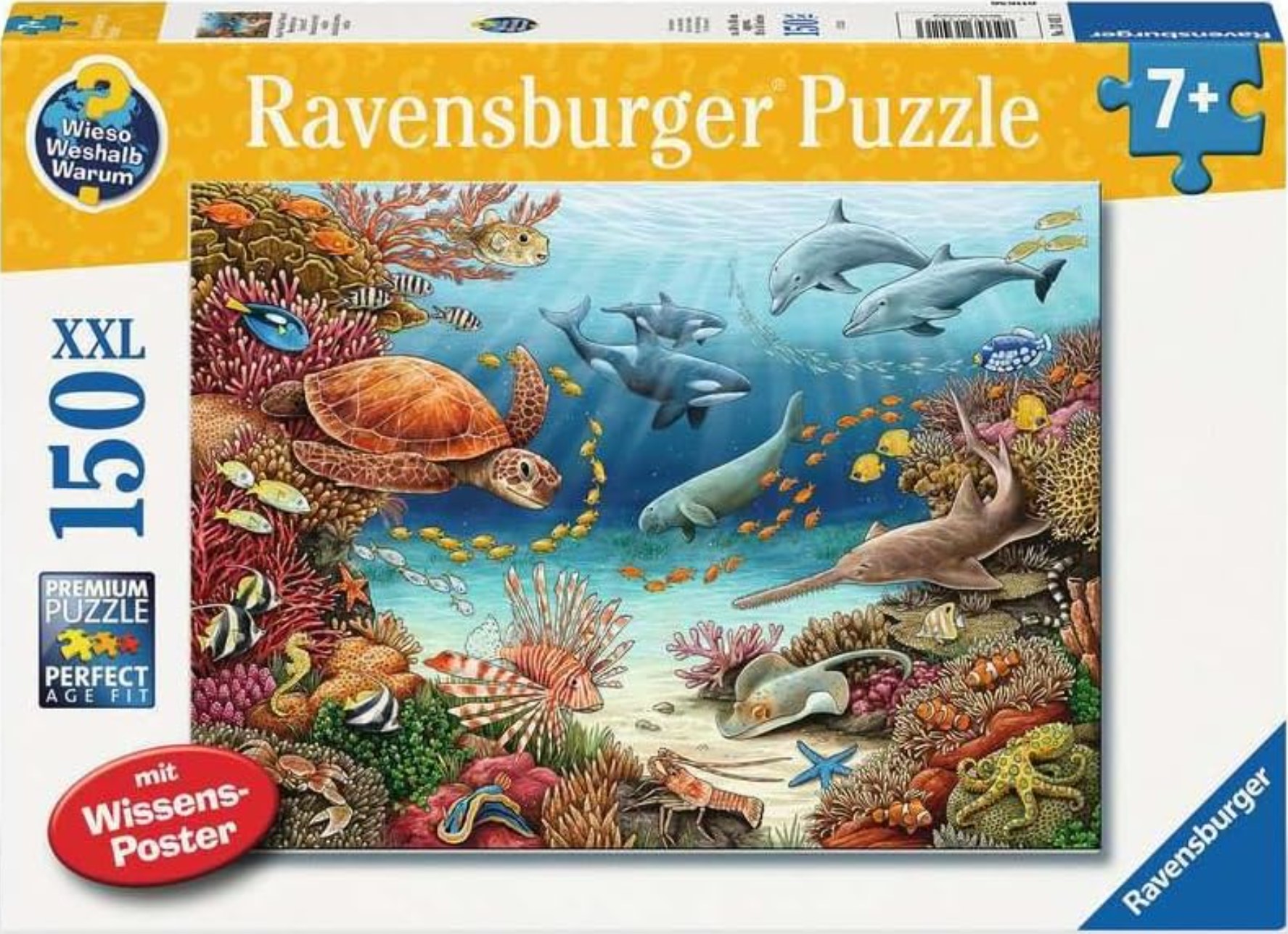 Puzzle pentru copii  Ravensburger din  150 XXL piese - Recif de corali