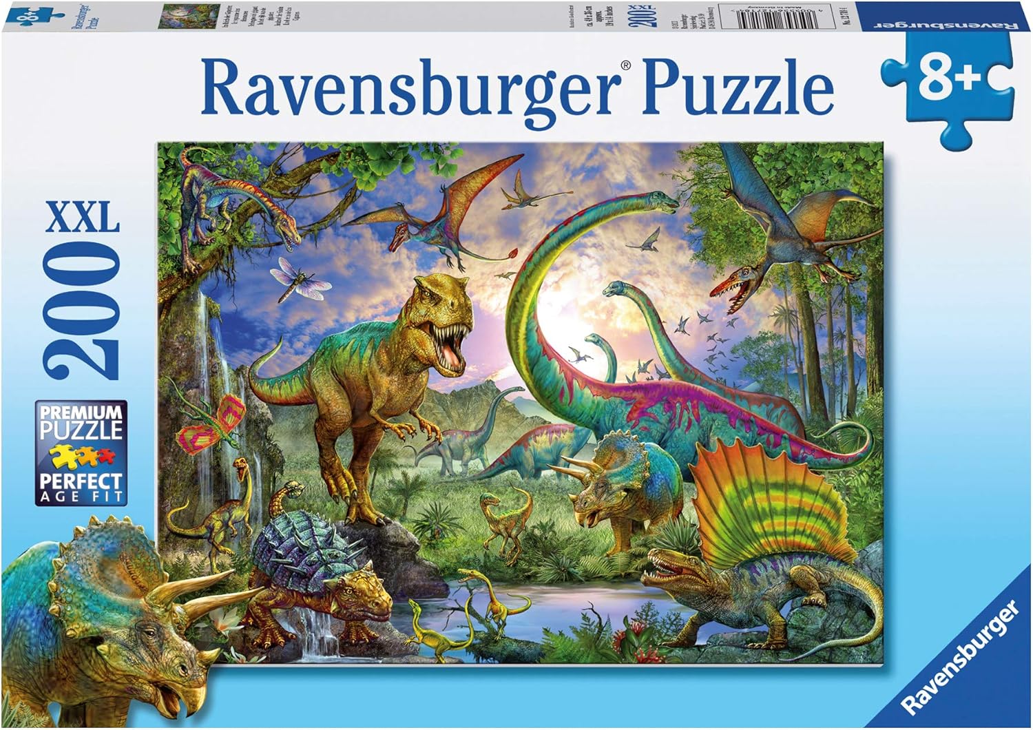 Puzzle Ravensburger din 200 XXL piese - Regatul uriașilor