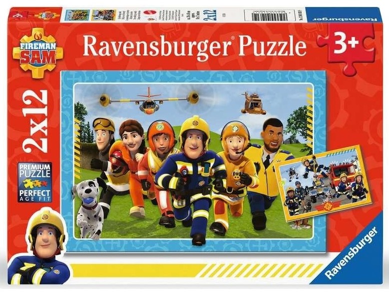 Puzzle pentru copii Ravensburger din 2 x 12 piese - Servicii de salvare