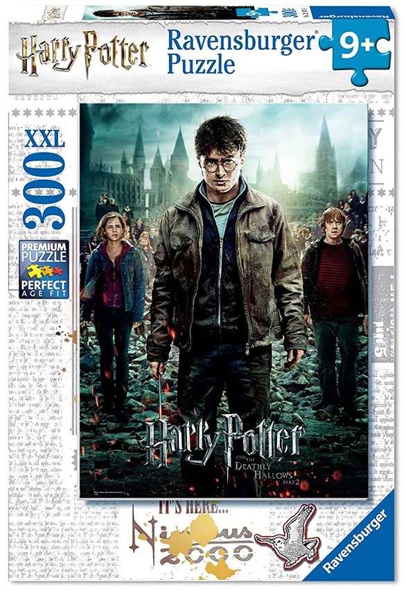 Puzzle Ravensburger din 300 XXL piese - Harry Potter și Talismanele Morții: Partea 2