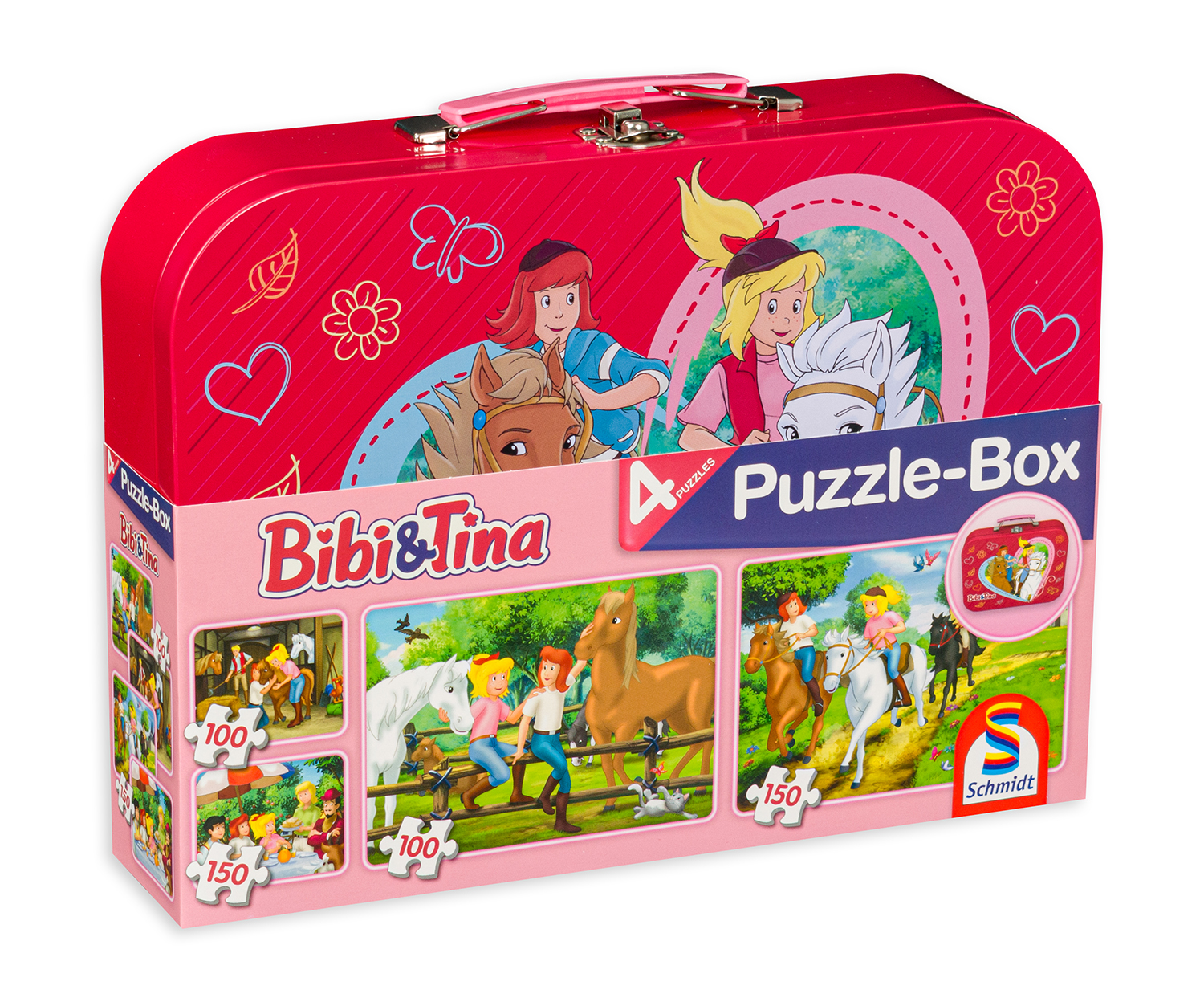 Puzzle pentru copii Schmidt 4 în 1 - Bibi și Tina