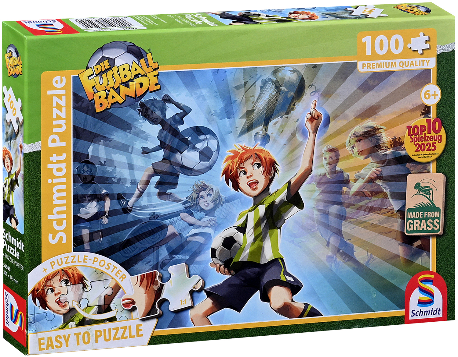 Puzzle pentru copii Schmidt din 100 piese - Banda de fotbal: Spirit de luptă