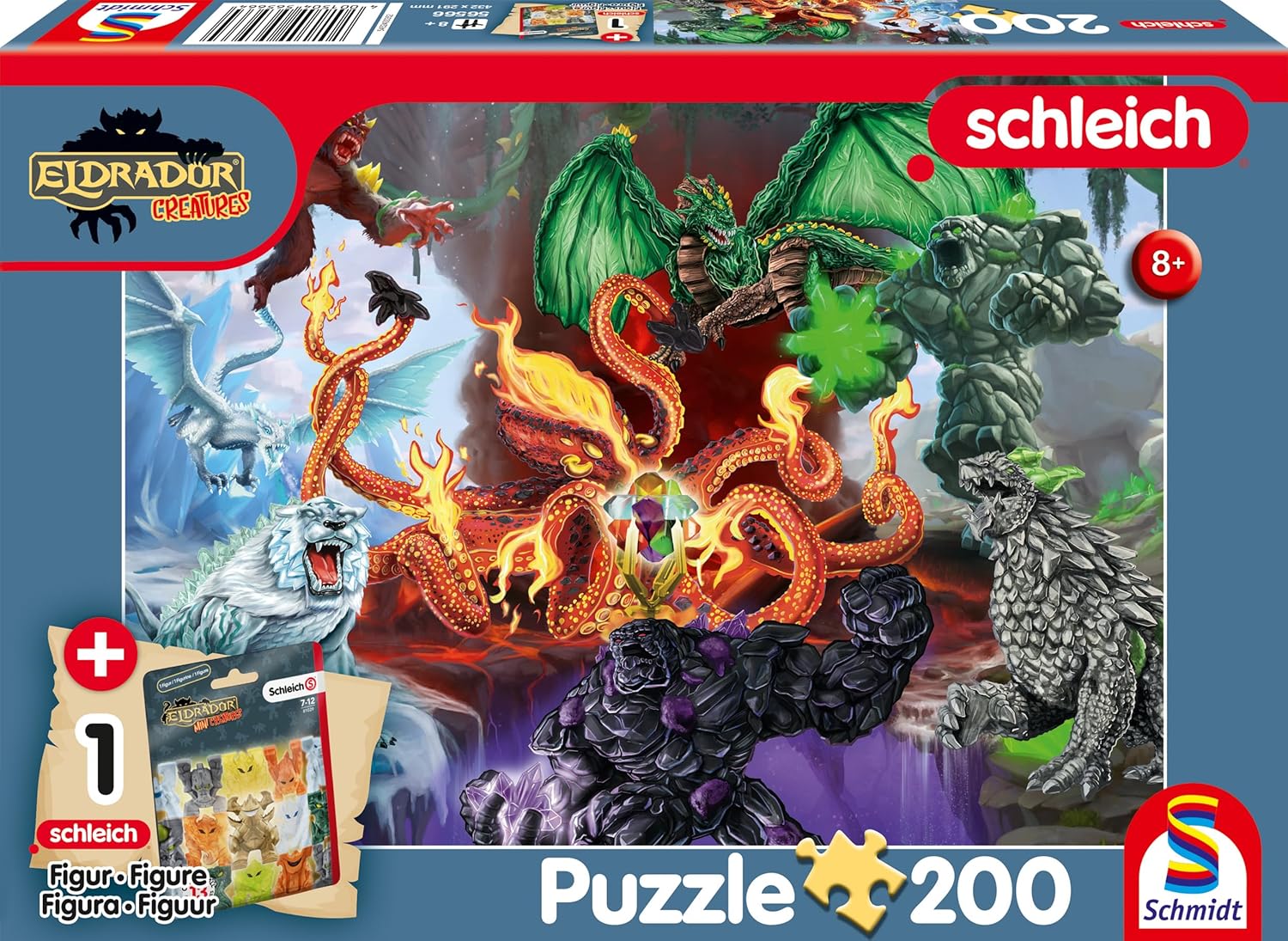 Puzzle pentru copii Schmidt din 200 piese - Creaturi înfricoșătoare
