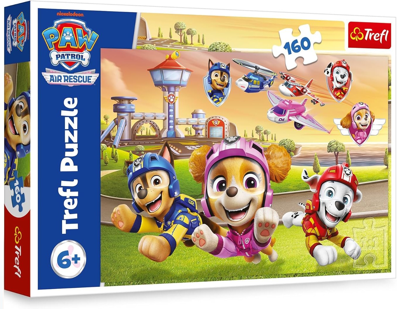 Puzzle Trefl cu 160 de piese - Patrula Cățelușilor deasupra