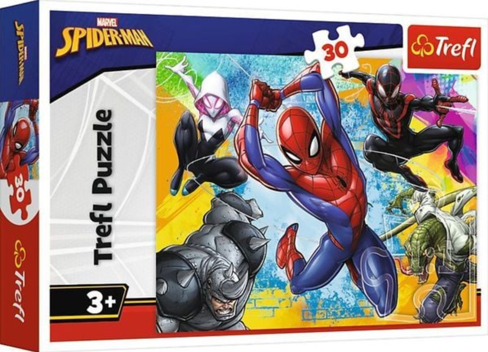 Puzzle pentru copii  Trefl din  30 piese - Culorile lui Spiderman