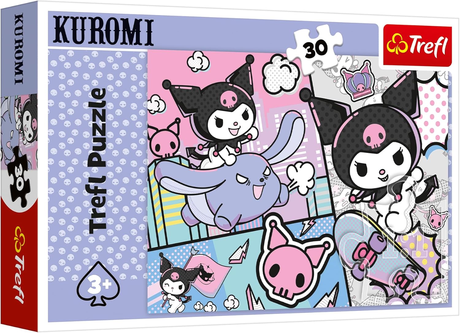 Puzzle pentru copii Trefl din 30 piese- Distrează-te cu Kuromi