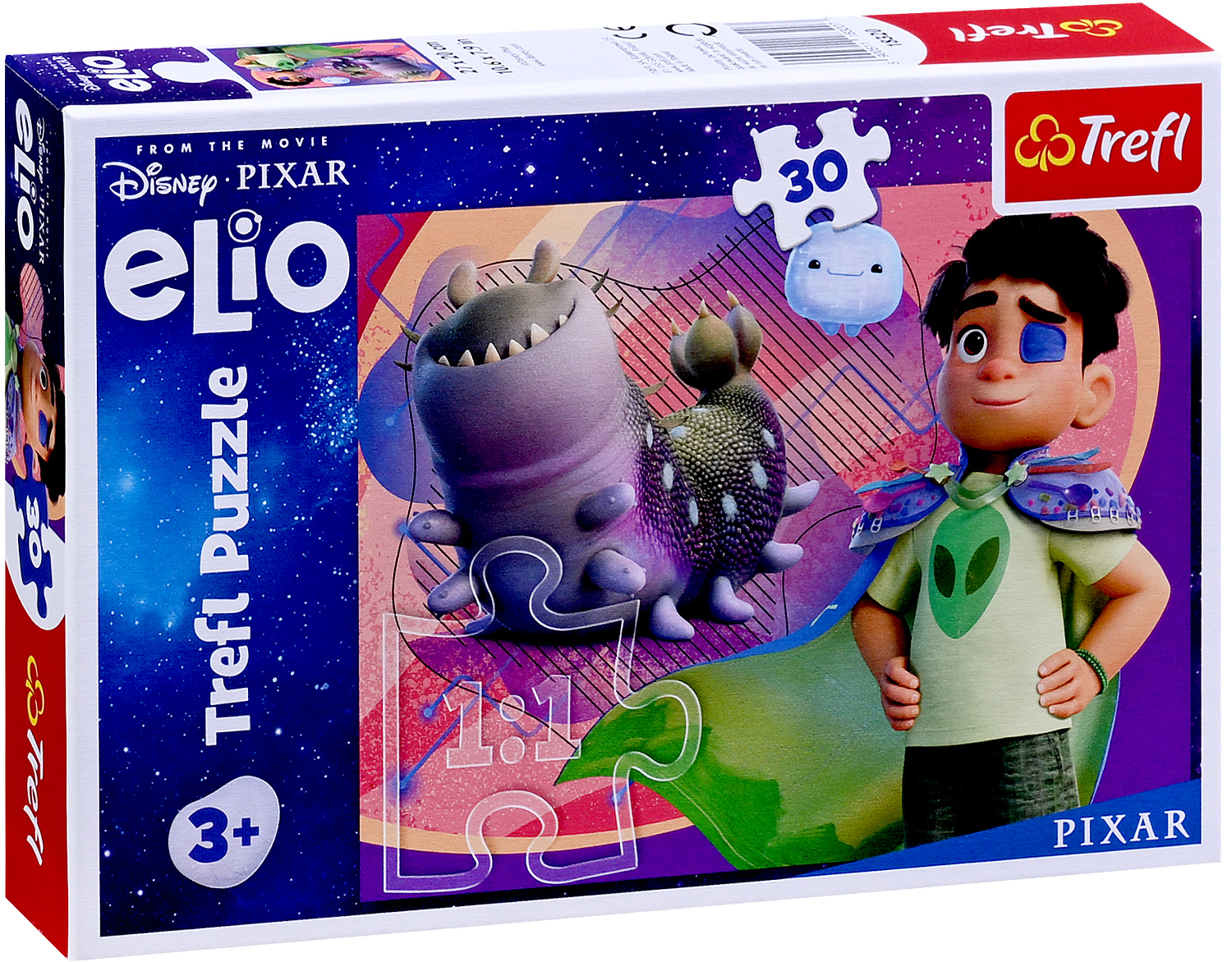 Puzzle pentru copii Trefl din 30 piese- Faceți cunoștință cu Elio