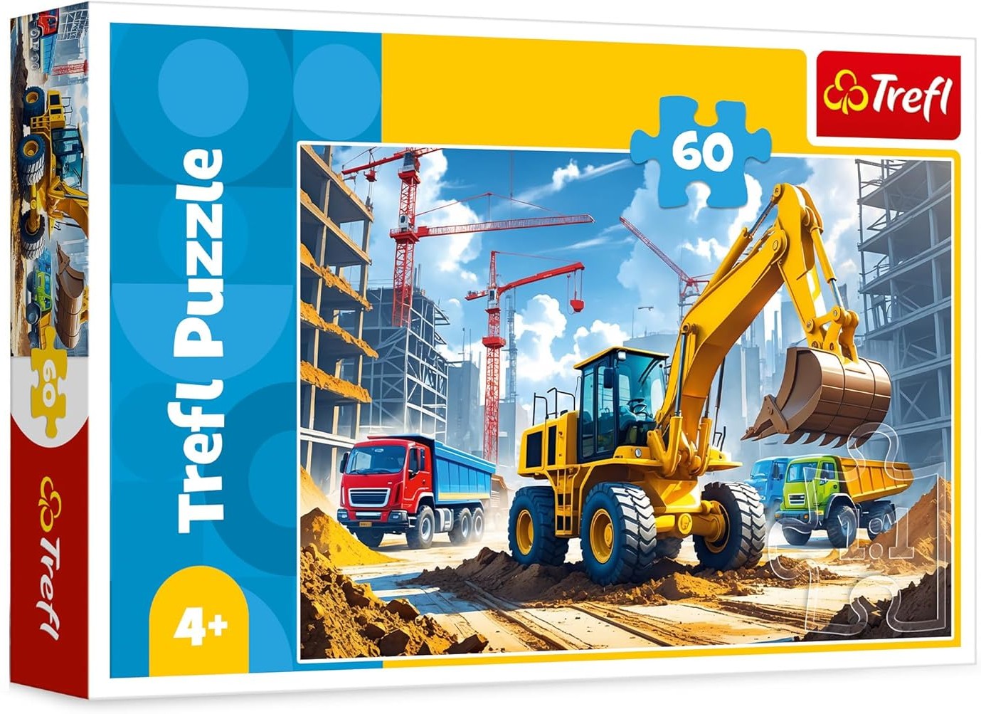 Puzzle pentru copii Trefl din 60 de piese   - Încărcător excavator