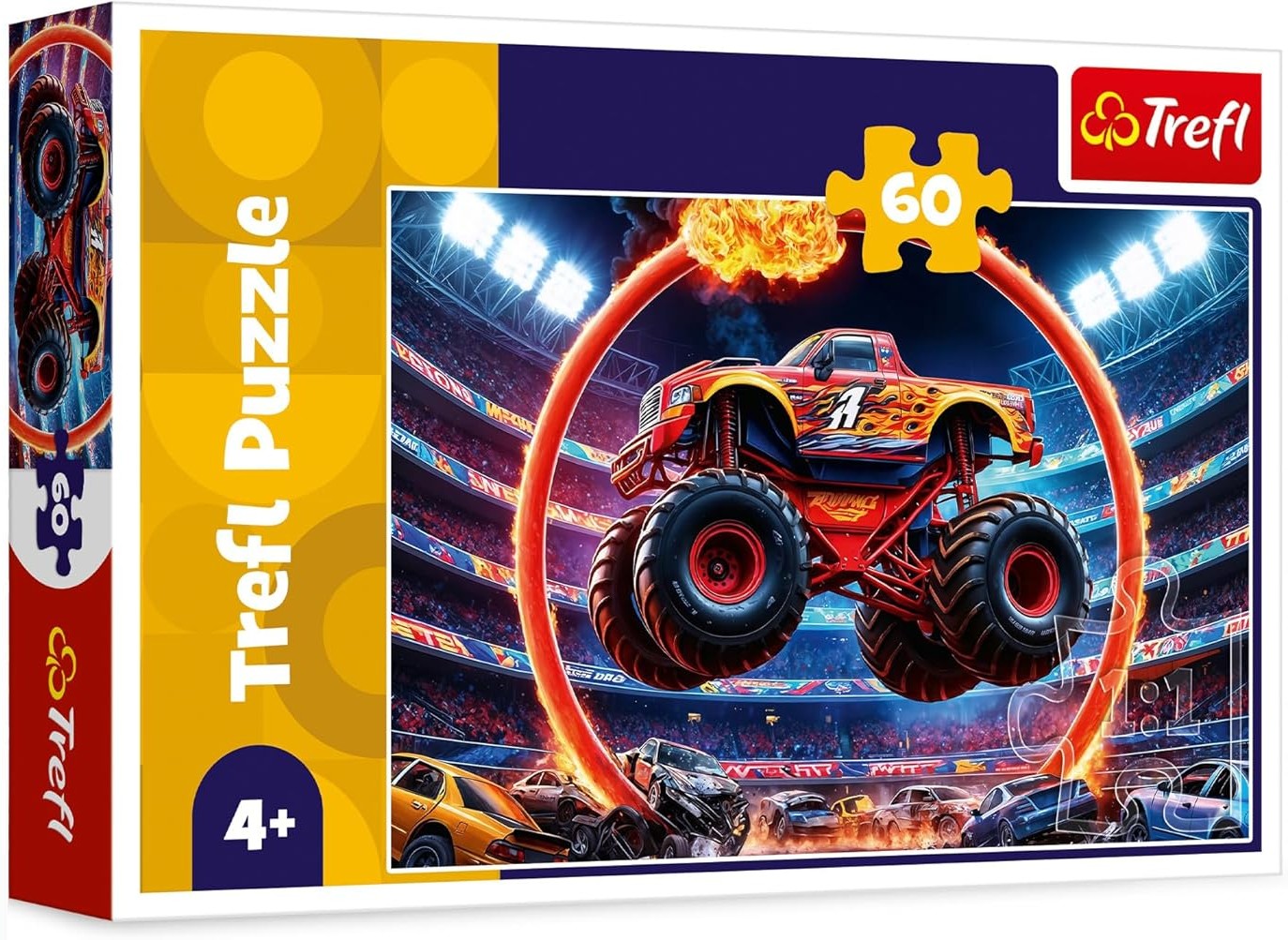 Puzzle pentru copii Trefl din 60 de piese    - Monster Truck