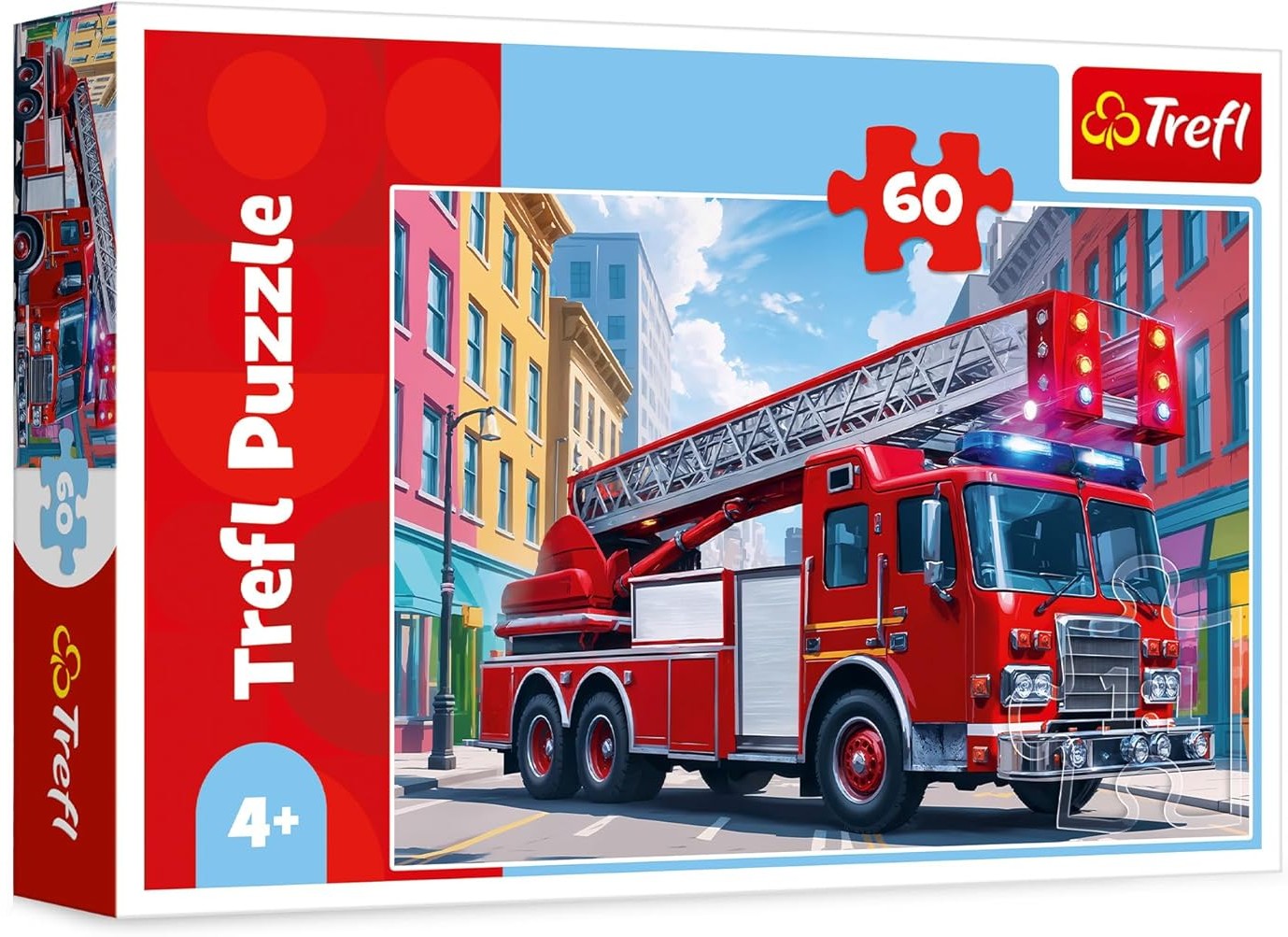 Puzzle pentru copii Trefl din 60 de piese   - Mașină de pompieri