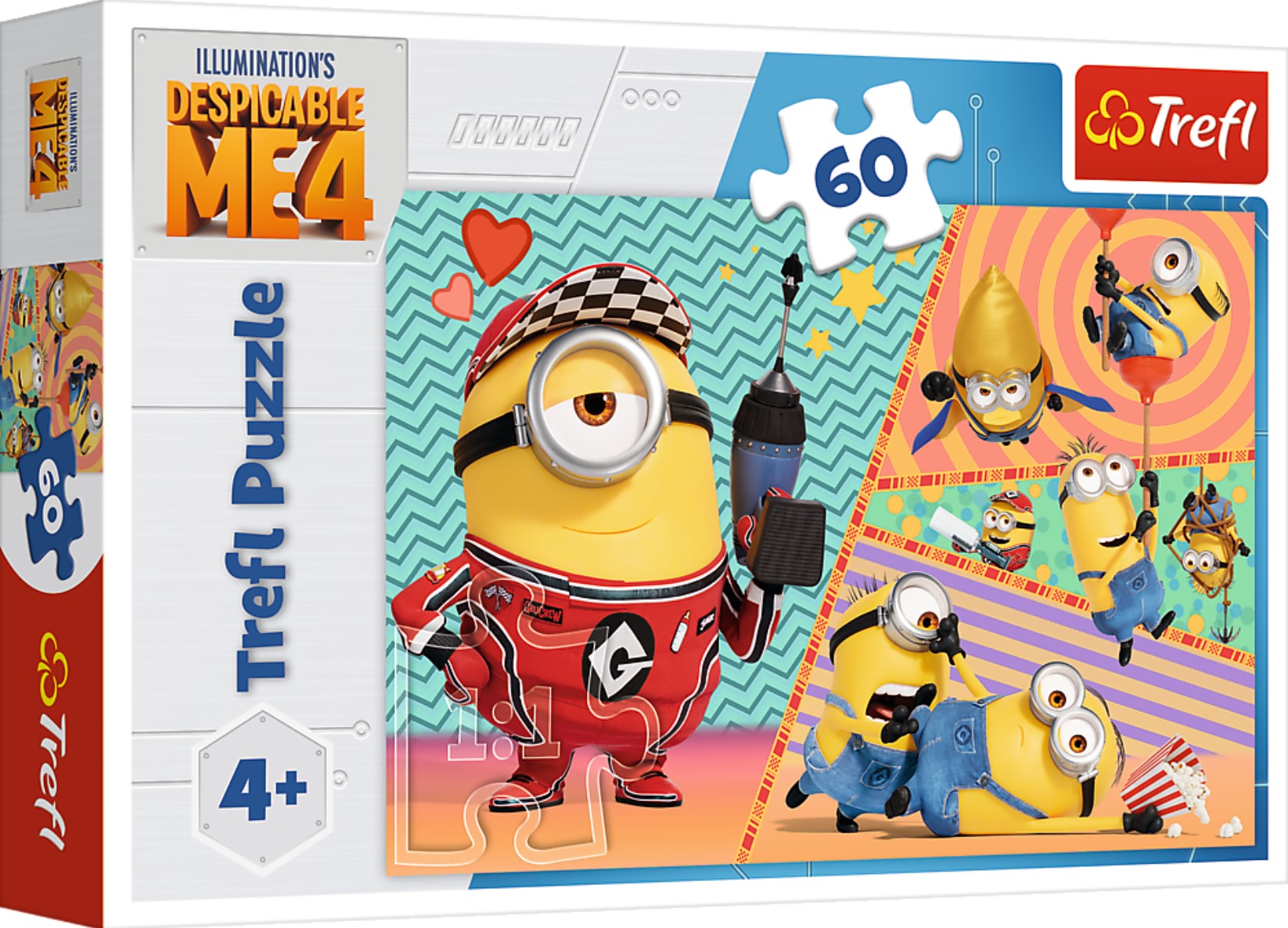 Puzzle pentru copii  Trefl de la  60 de piese    - Eu cel blestemat 4,minioni fericiți