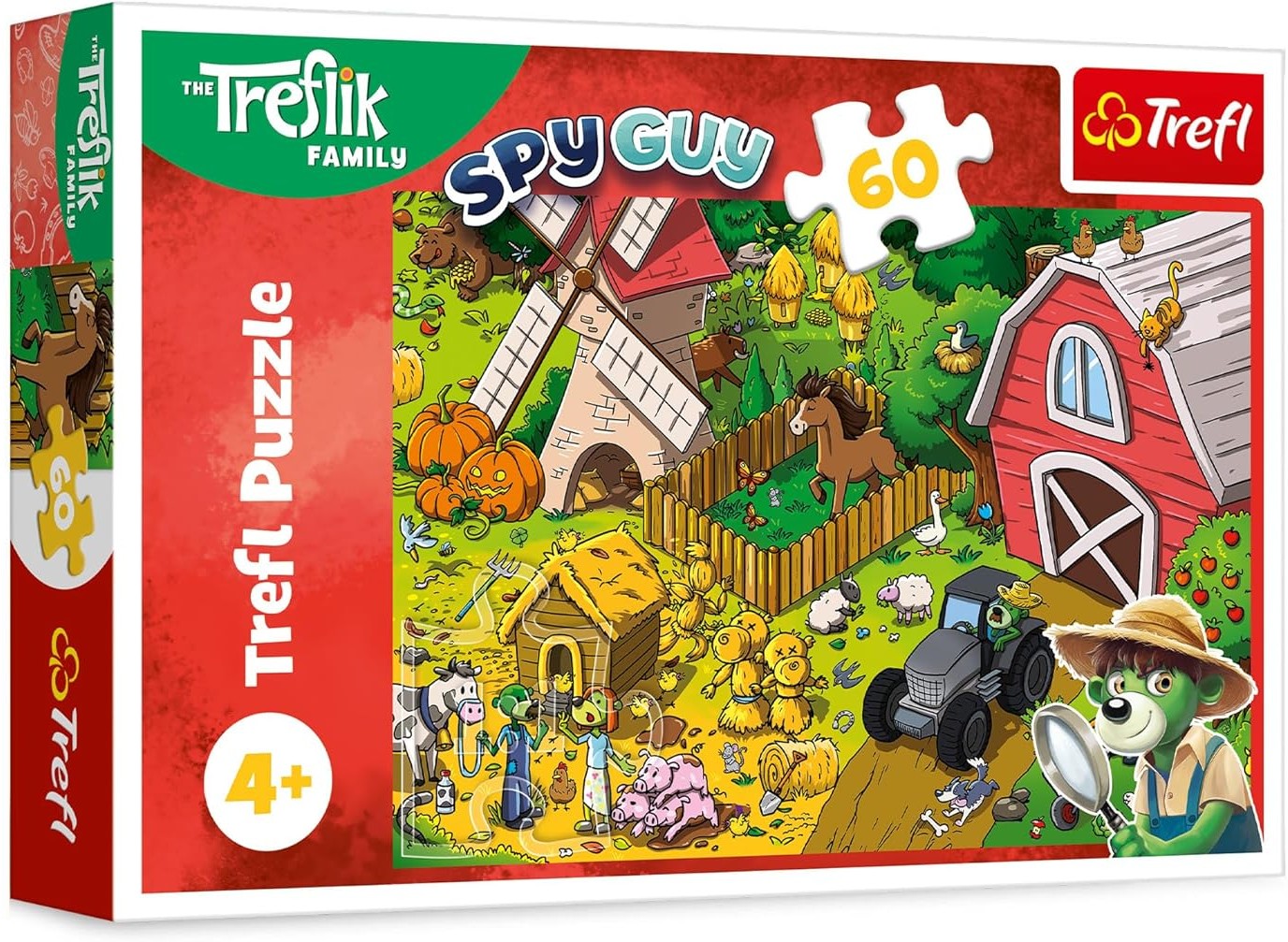 Puzzle pentru copii Trefl din 60 de piese   - Treflix la fermă