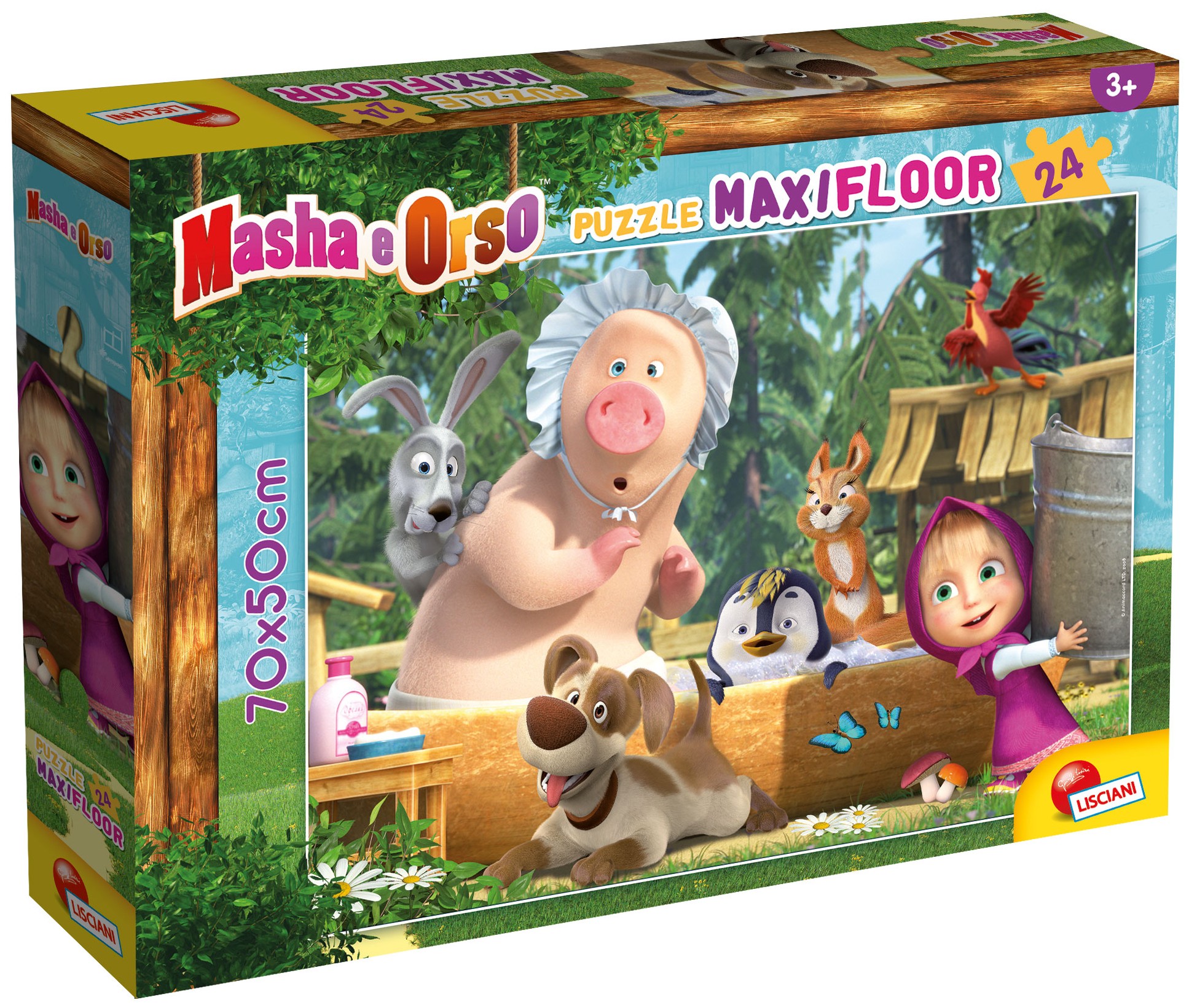 Puzzle de podea pentru copii Lisciani din 24 piese - O zi plăcută