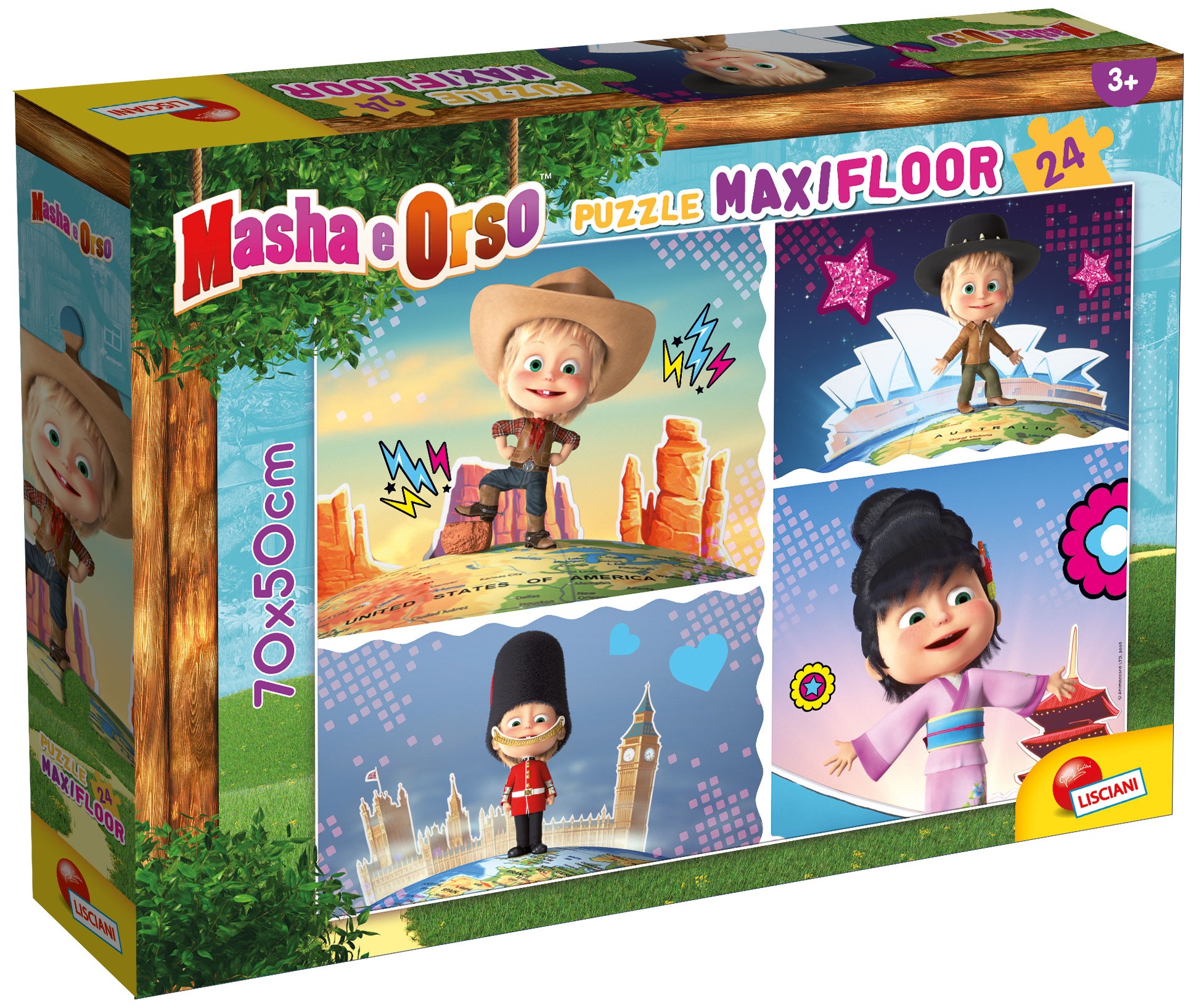 Puzzle de podea pentru copii Lisciani din 24 piese - Grozav!