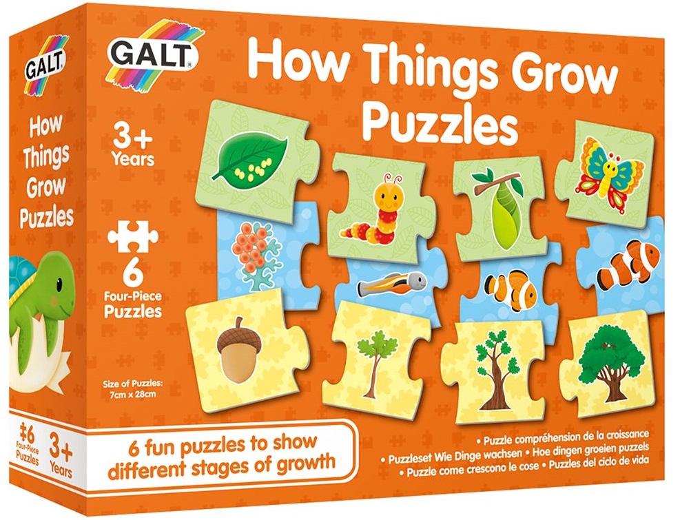 Puzzle-uri pentru copii Galt - Evolutia organismelor vii, 6x4 piese