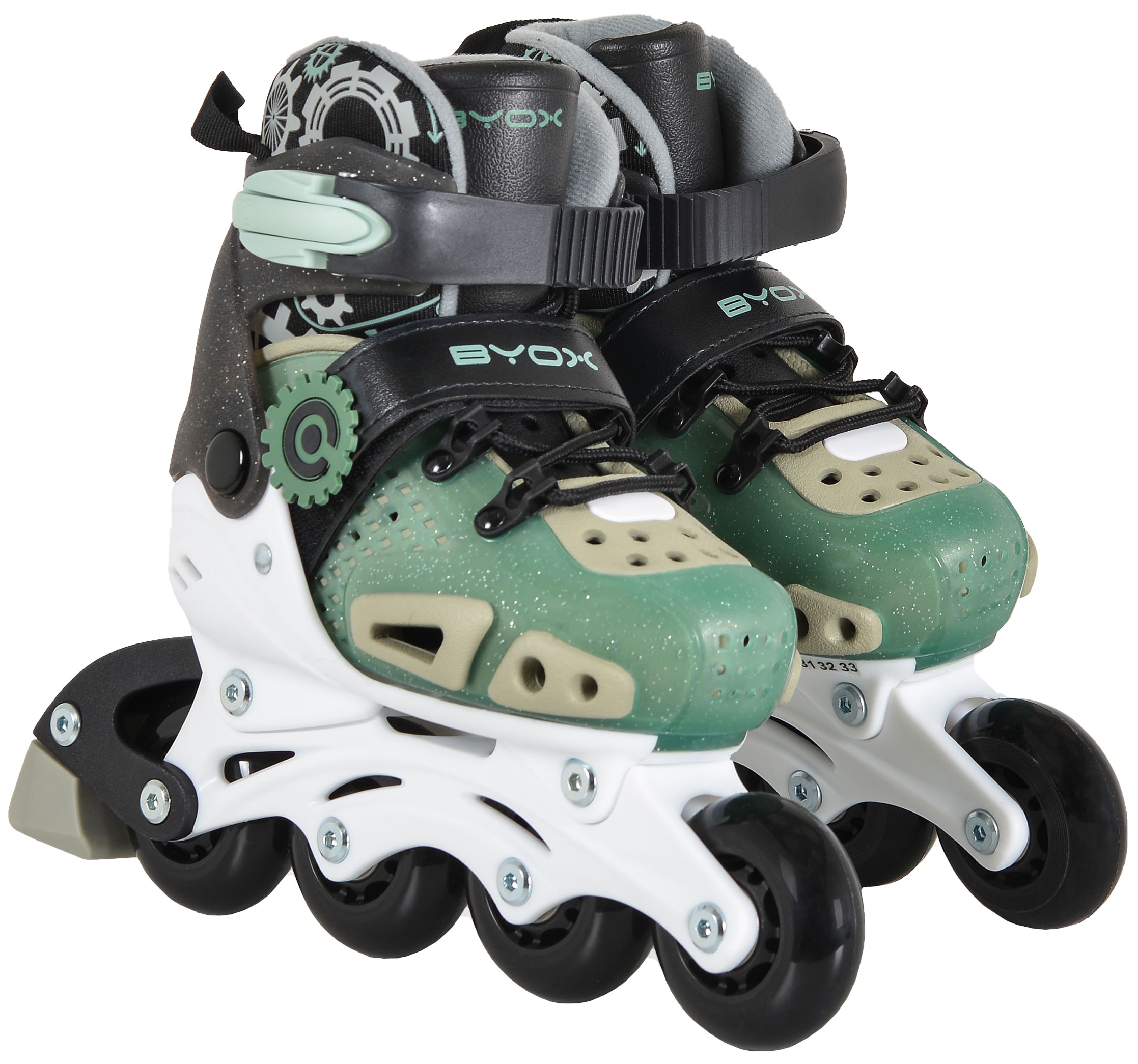 Patine cu rotile pentru copii Byox - Dizzy, S 29-33, verde
