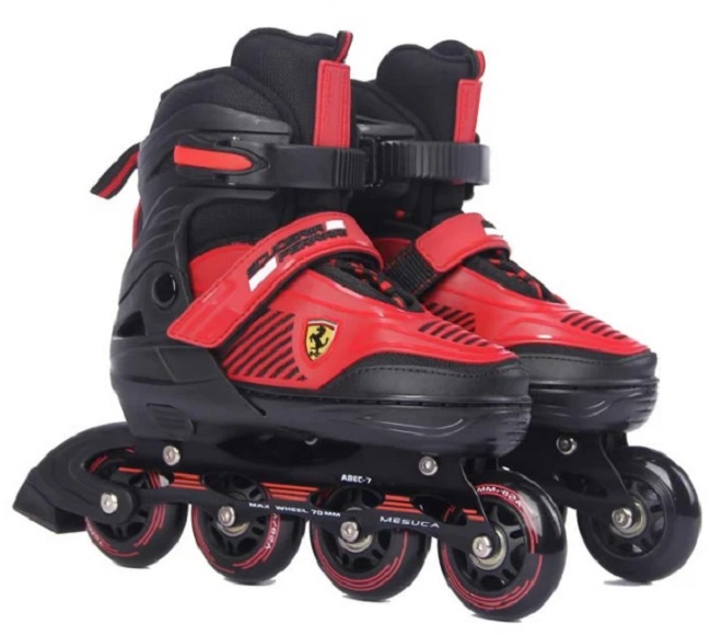 Patine cu rotile pentru copii Mesuca - Ferrari, FK17, 35-38,negru