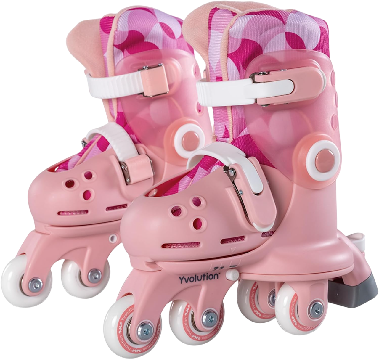 Patine cu rotile pentru copii Yvolution - Twista Skates, marimea 23-28, roz
