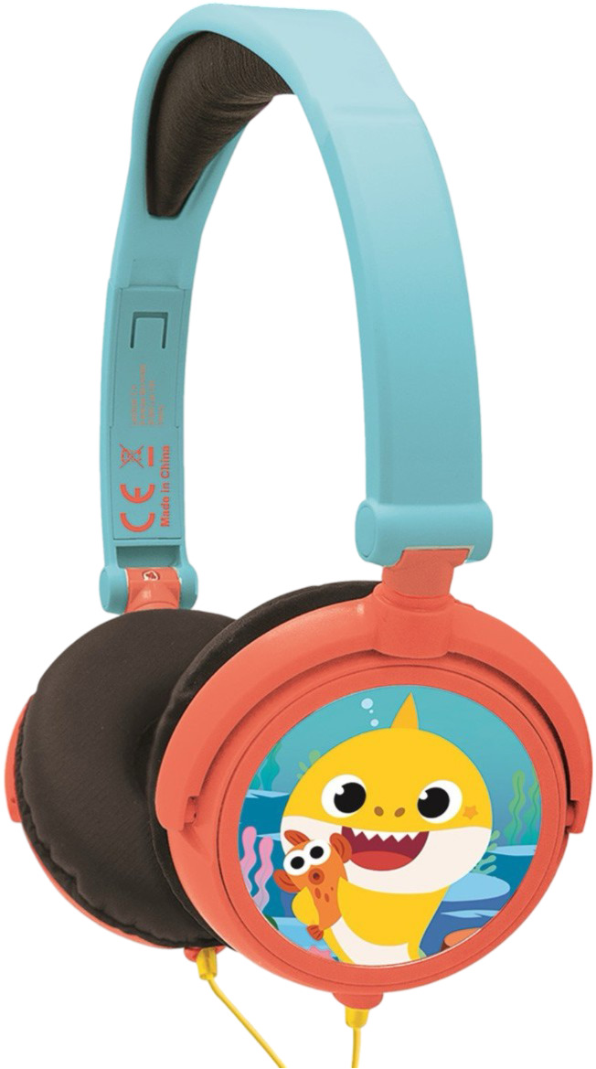Căști pentru copii Lexibook - Baby Shark HP015BS, albastru/portocaliu