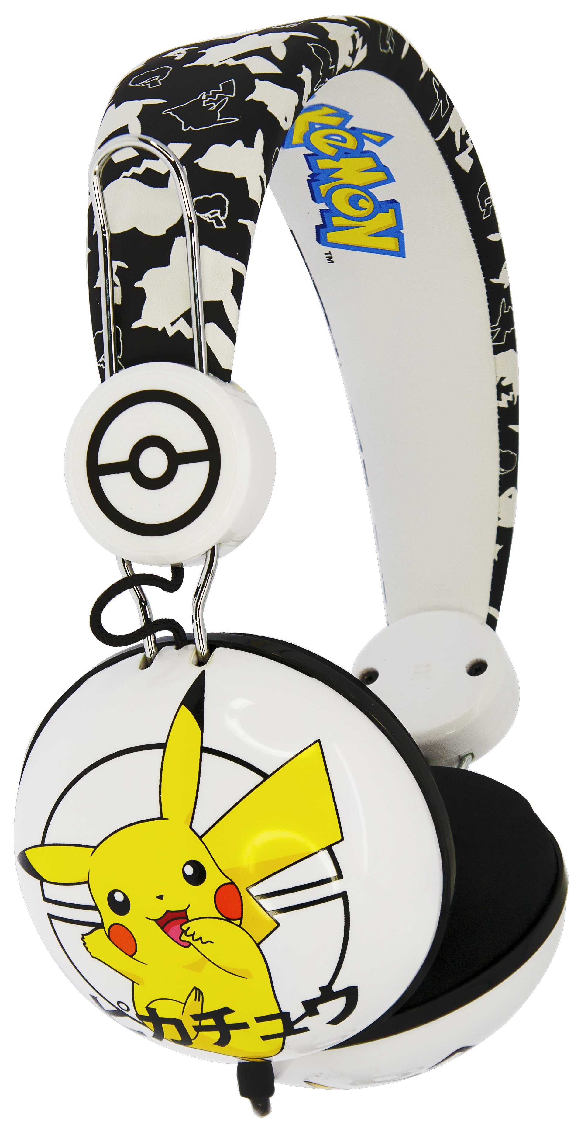 Căști pentru copii OTL Technologies - Pikachu Japanese, albe