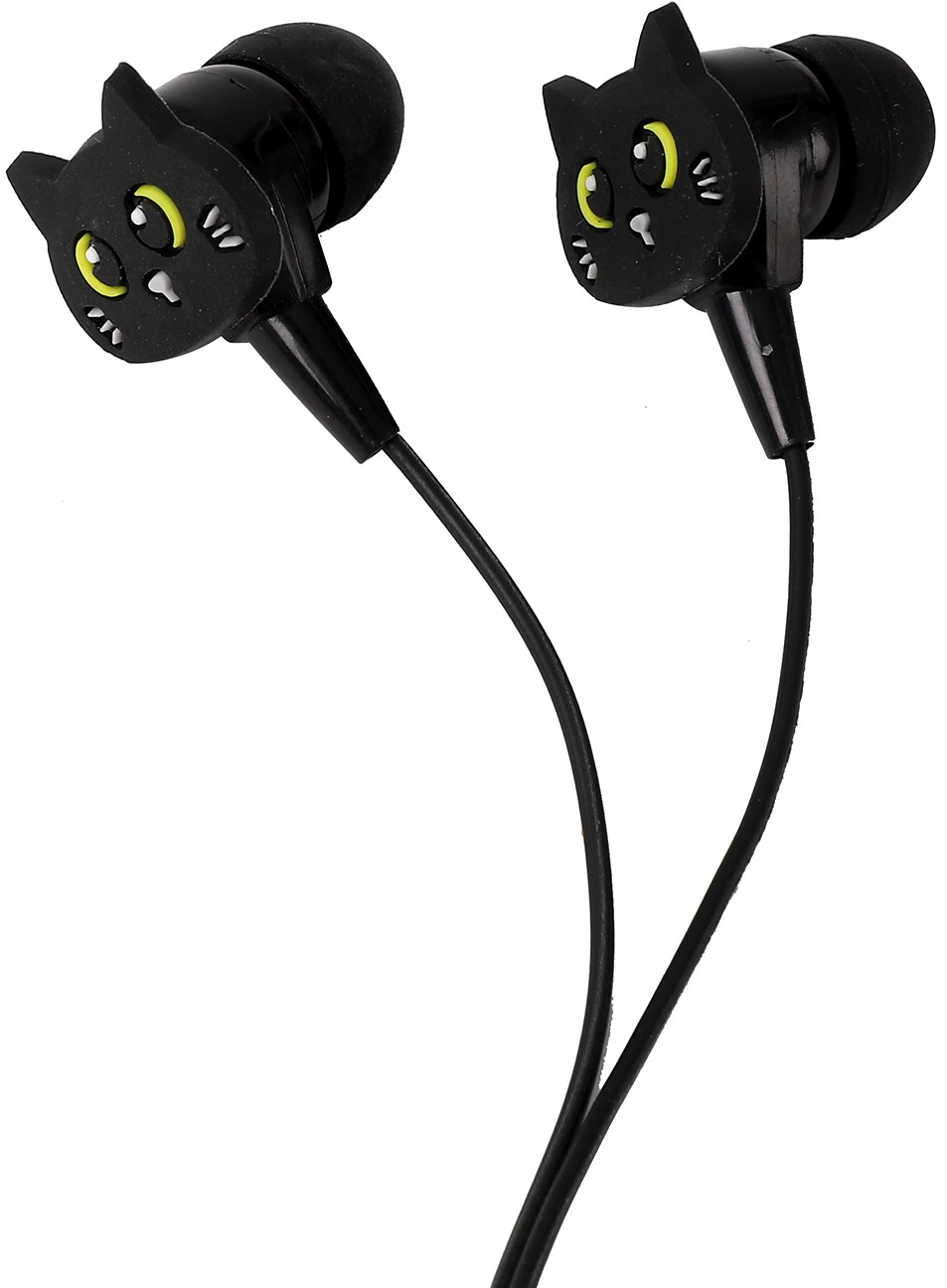 Căști cu microfon pentru copii I-Total - Cats Collection 11052, negru