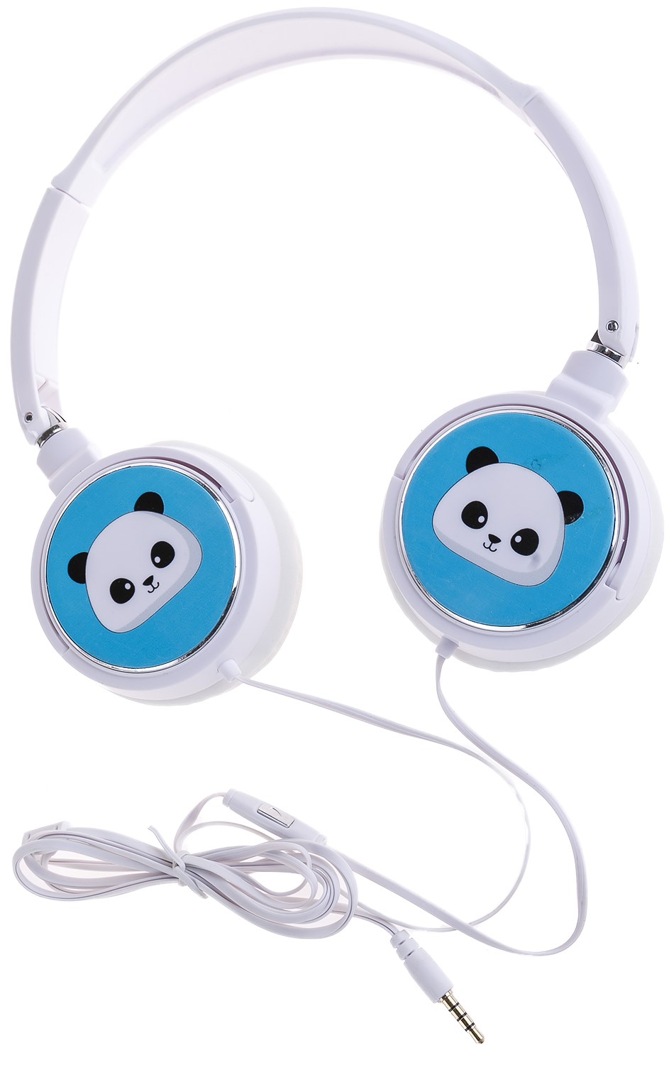 Căști cu microfon pentru copii I-Total - Panda Collection 11081, alb