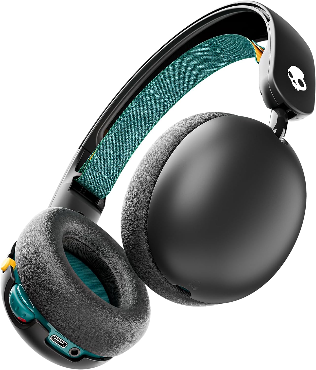 Căști pentru copii Skullcandy - Grom Wireless, fără fir, negre/verzi