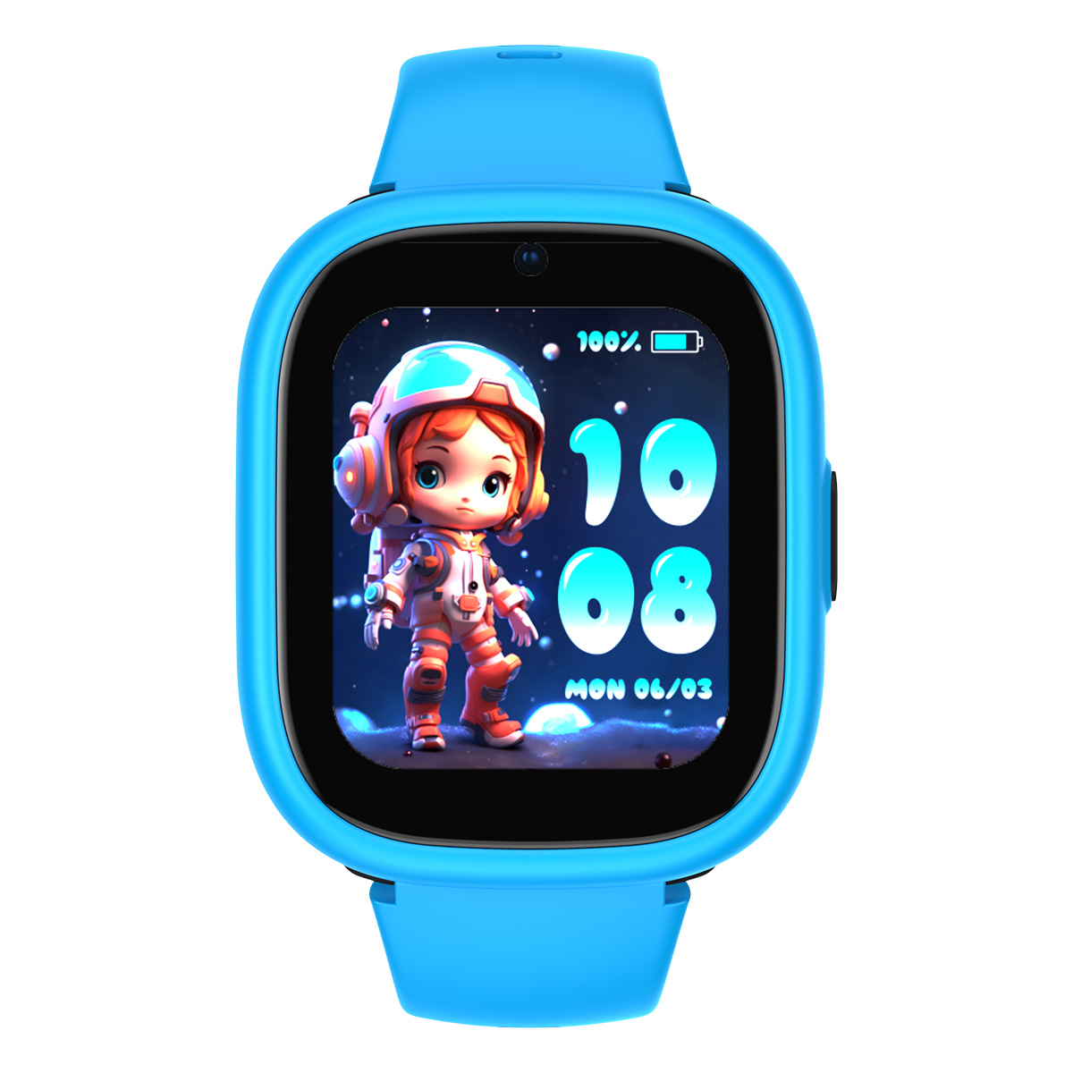 Smartwatch pentru copii Xmart - K3, 1.7'', GPS, albastru/negru