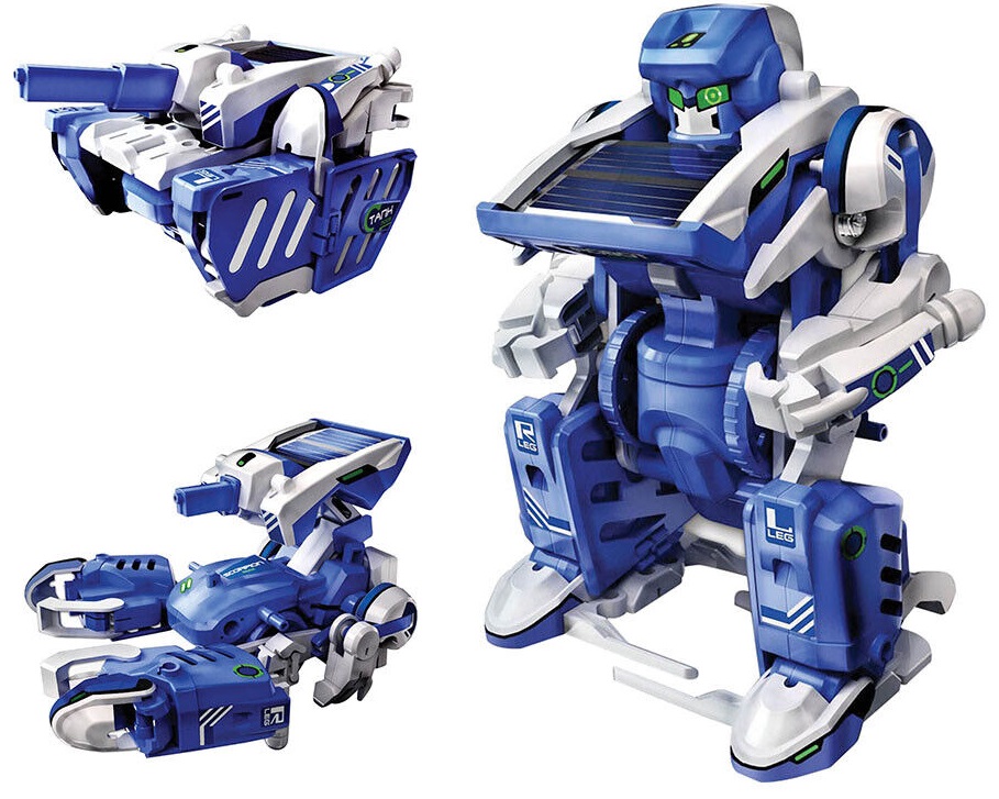 Robot solar pentru copii 3 în 1 Guga STEAM - Robot și mașini de luptă