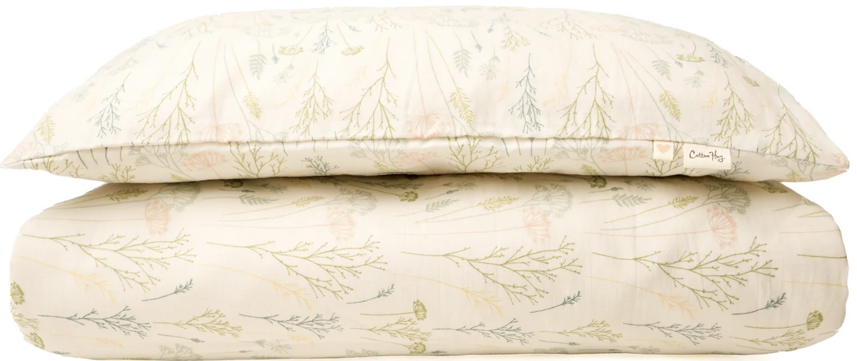 Set de lenjerie pentru copii Cotton Hug - Ierburi, 100 х 150 cm